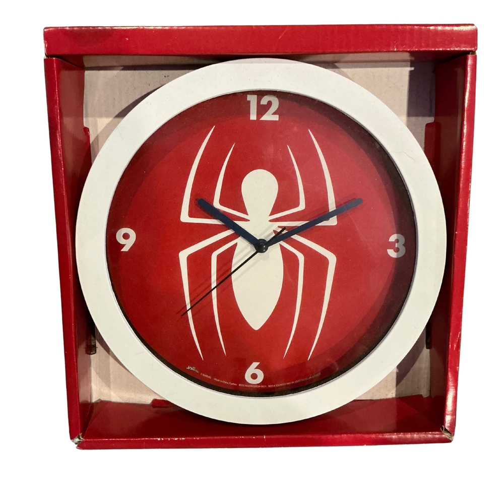 Red and White Wall Clock